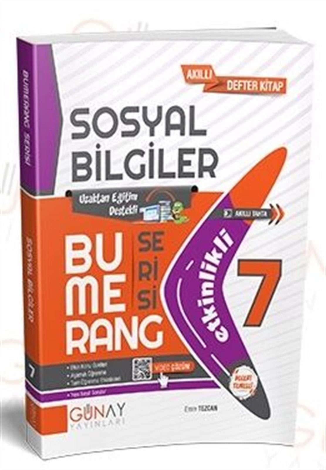 Günay 7. Sınıf Sosyal Bilgiler Etkinlikli Bumerang Serisi 2024