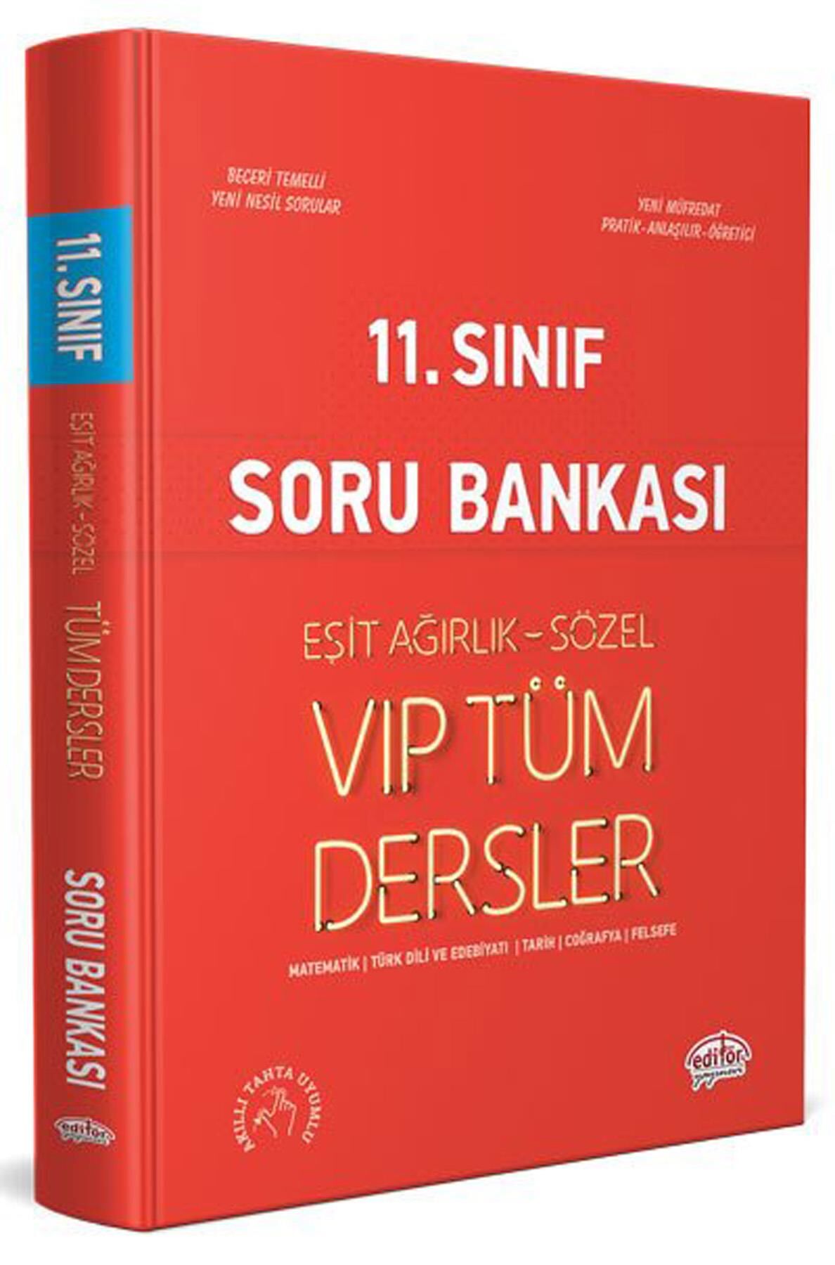 Editör 11. Sınıf VIP Tüm Dersler Eşit Ağırlık Sözel Soru Bankası
