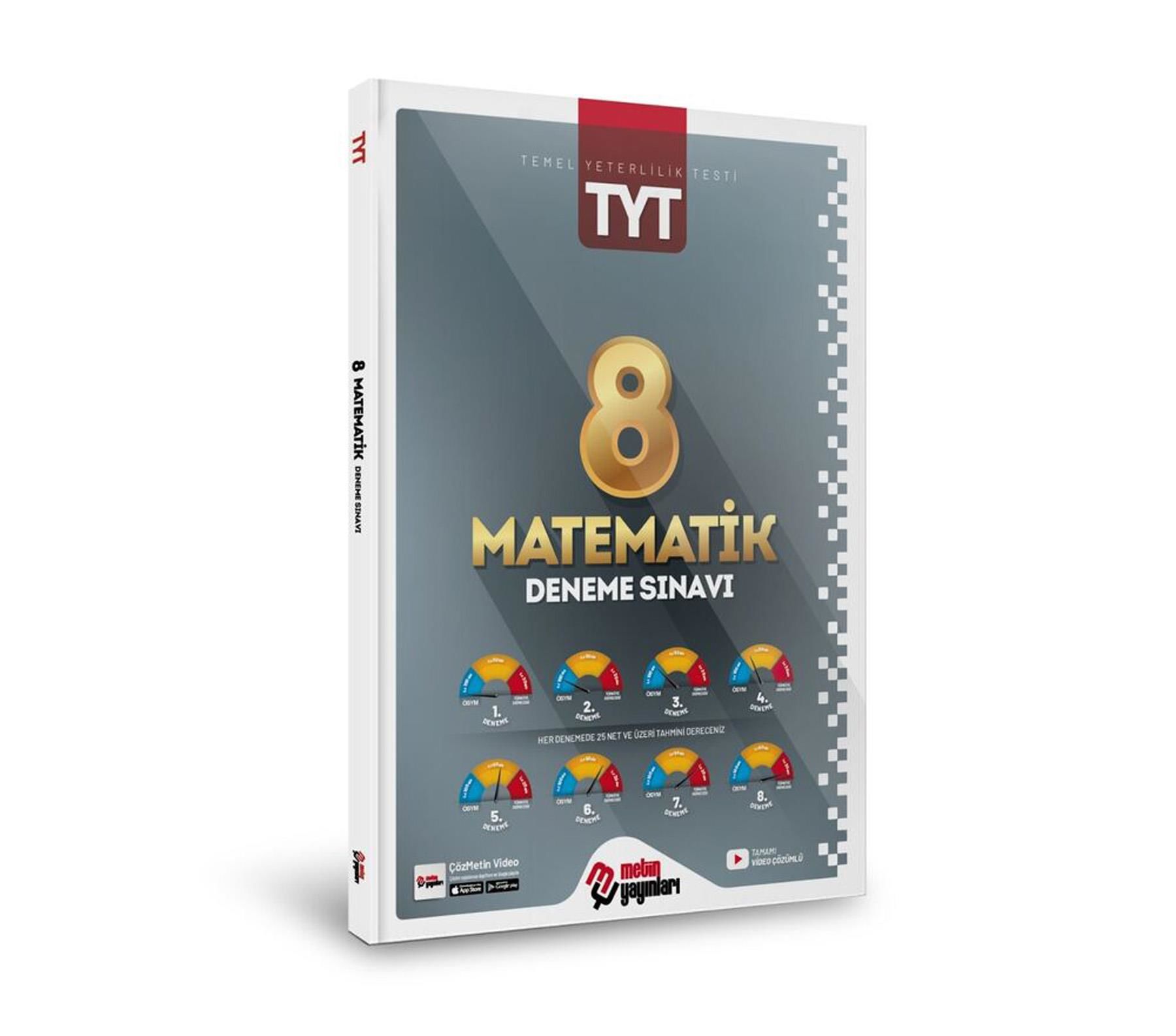 Metin Yayınları Tyt Matematik 8 Deneme