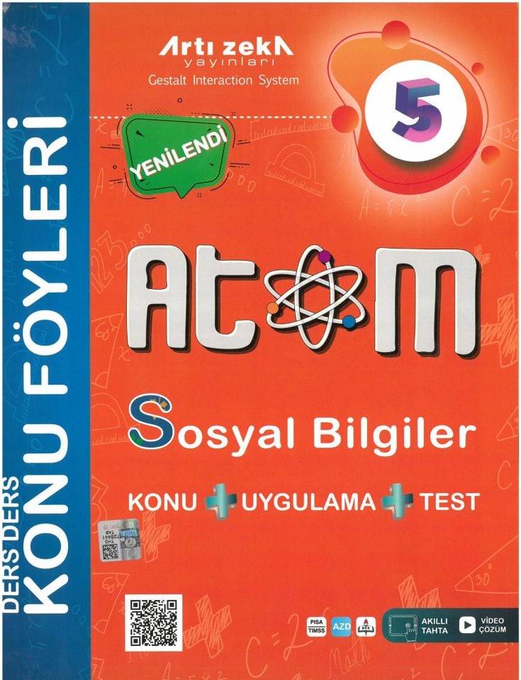 Artı Zeka 5.Sınıf Atom Sosyal Bilgiler Konu Föyleri