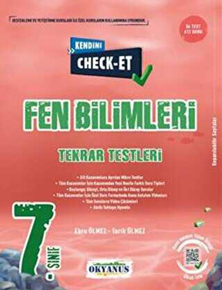 Okyanus 7. Sınıf Kendini Check - Et Fen Bilimleri Tekrar Testleri