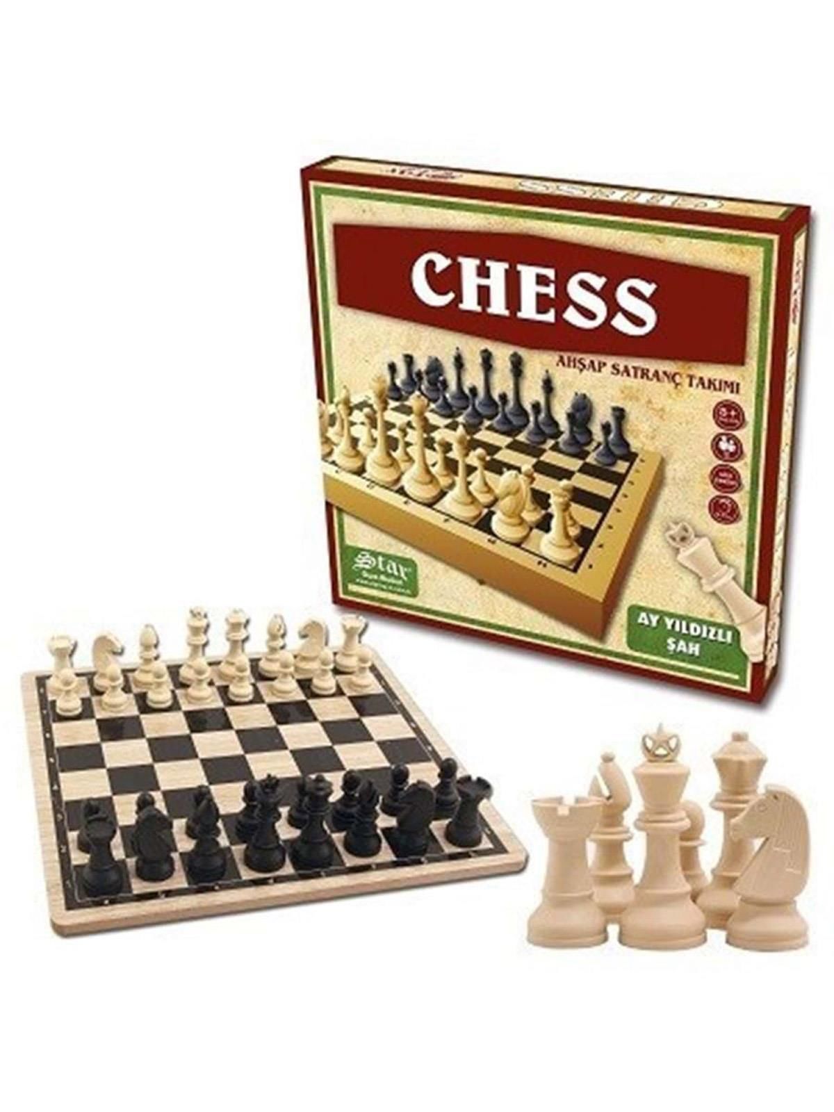 Star Chess Ahşap Satranç Takımı 1050859 (1 Adet)