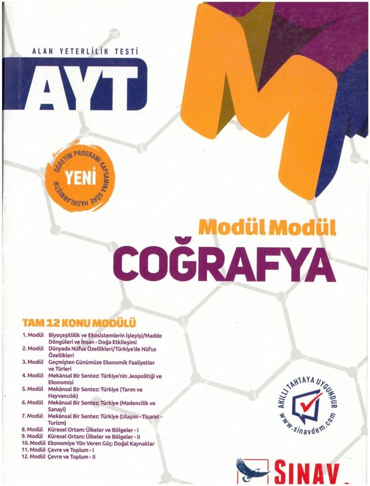 Sınav AYT Coğrafya Modül Modül Konu Anlatımlı