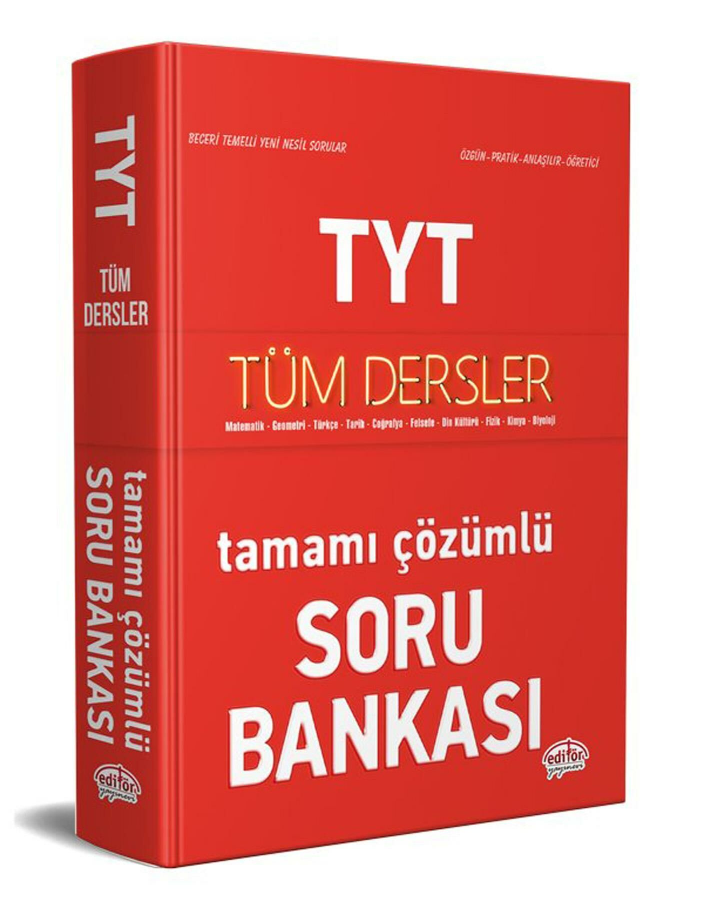 Editör Tyt Tüm Dersler Çözümlü Soru Bankası