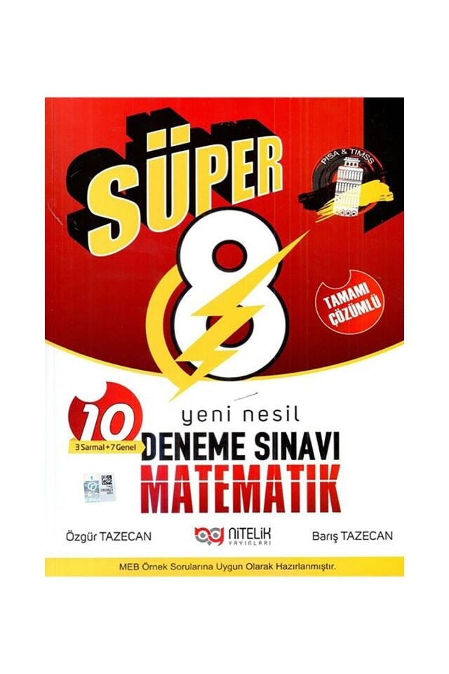 Nitelik 8. Sınıf Matematik Süper Deneme Sınavı