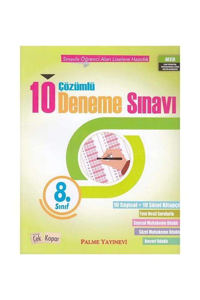 Palme  8.Sınıf 10 Çözümlü Deneme