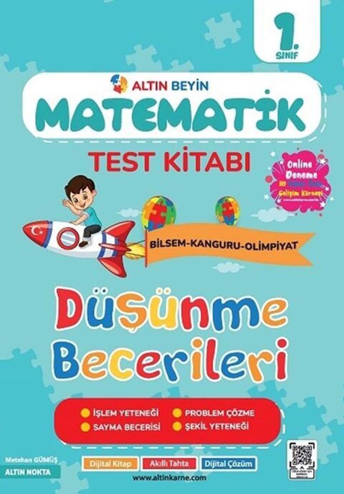 Altın Nokta 1.Sınıf Beyin Matematik Test Kitabı