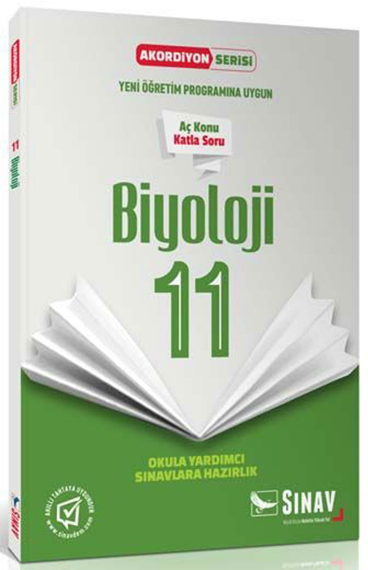 Sınav 11. Sınıf Biyoloji Akordiyon Kitap