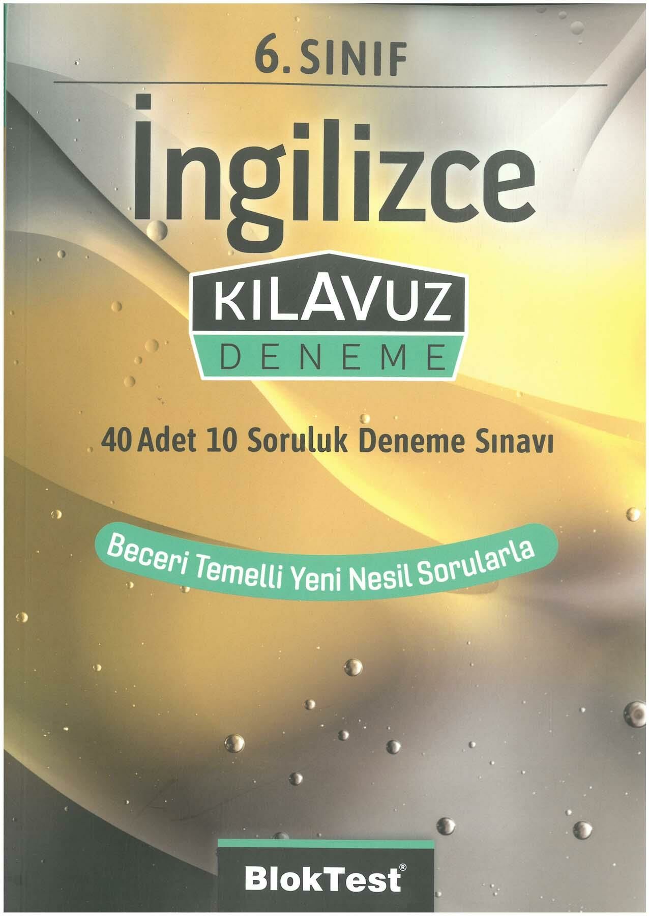 Bloktest 6.Sınıf Kılavuz İngilizce Deneme