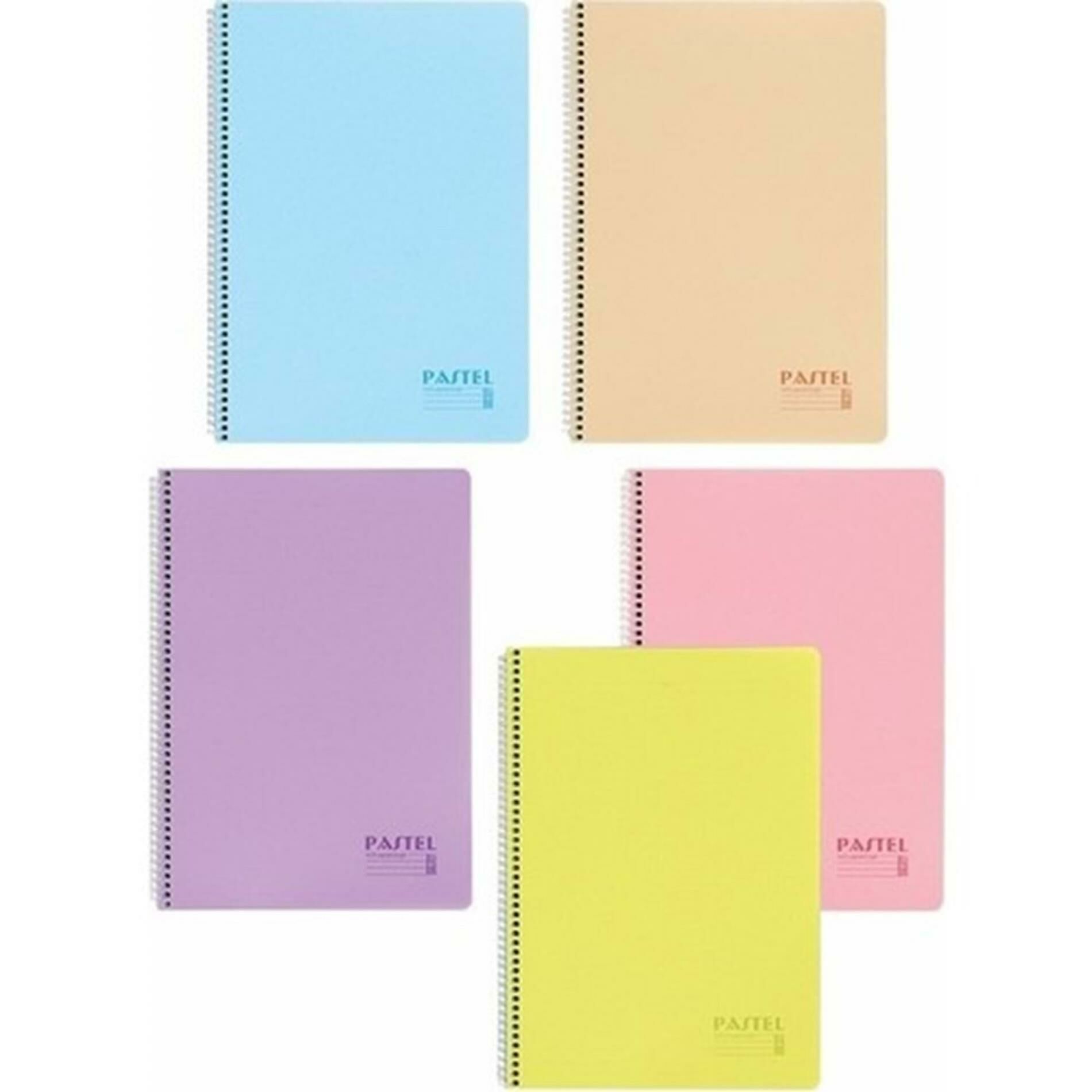 Keskin Defter A4 72 Yp.Kar.PP.Spiralli Pastel Show Defter (1 Adet) F01589