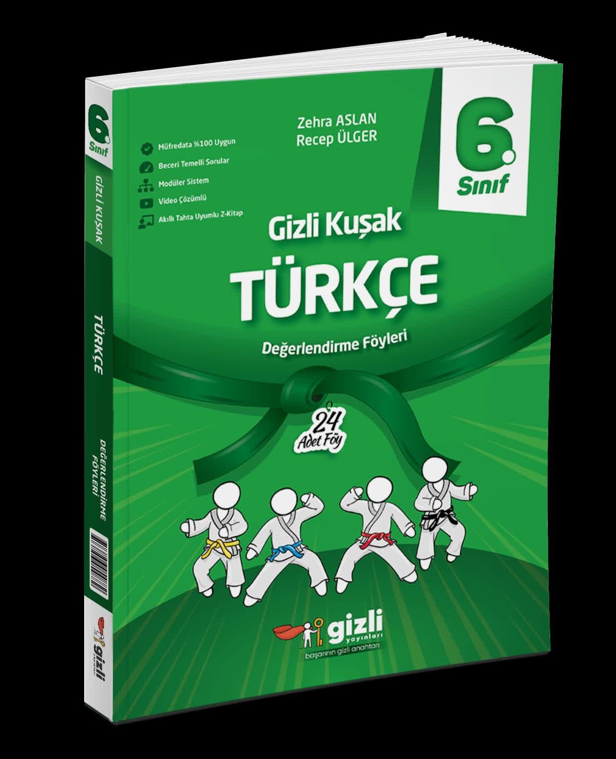 Gizli 6.Sınıf Türkçe Gizli Kuşak Serisi 24