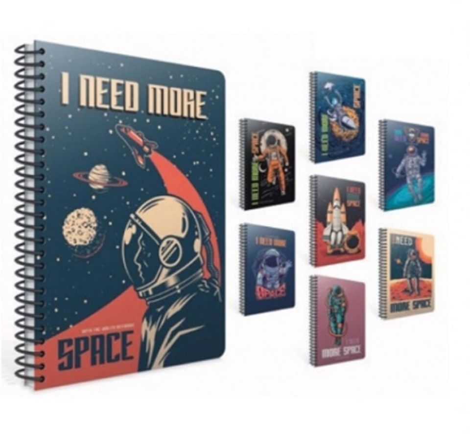 Gıpta Space Spiralli Karton Kapak A4 80 Yaprak Çizgili Defter (1 Adet)