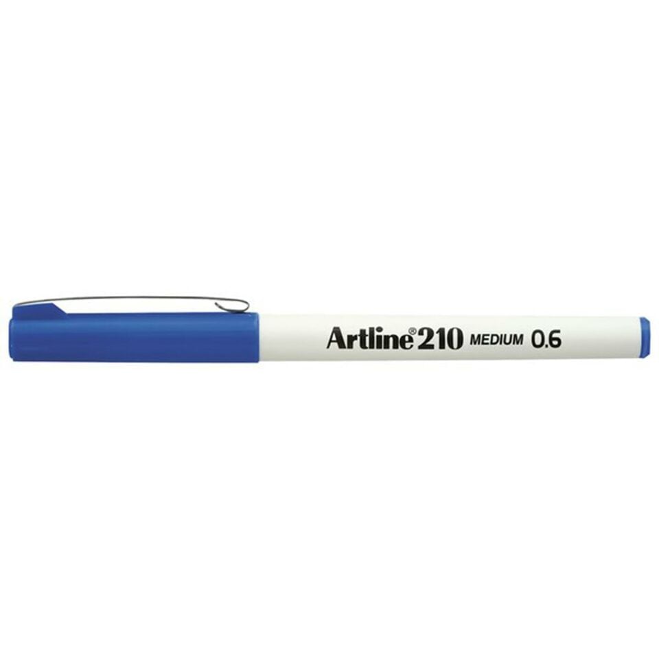 Artline 210N Keçe Uçu Yazı Kalemi 0,6 mm Mavi (1 Adet)