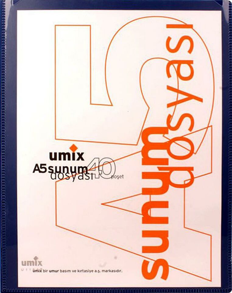 Umix Sunum Dosyası Standart A5 Lacivert 40lı U1194 (1 adet)