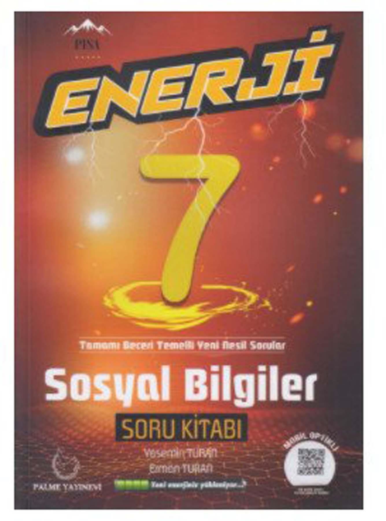 Palme 7.Sınıf Sosyal Bilgiler Enerji Soru Kitabı