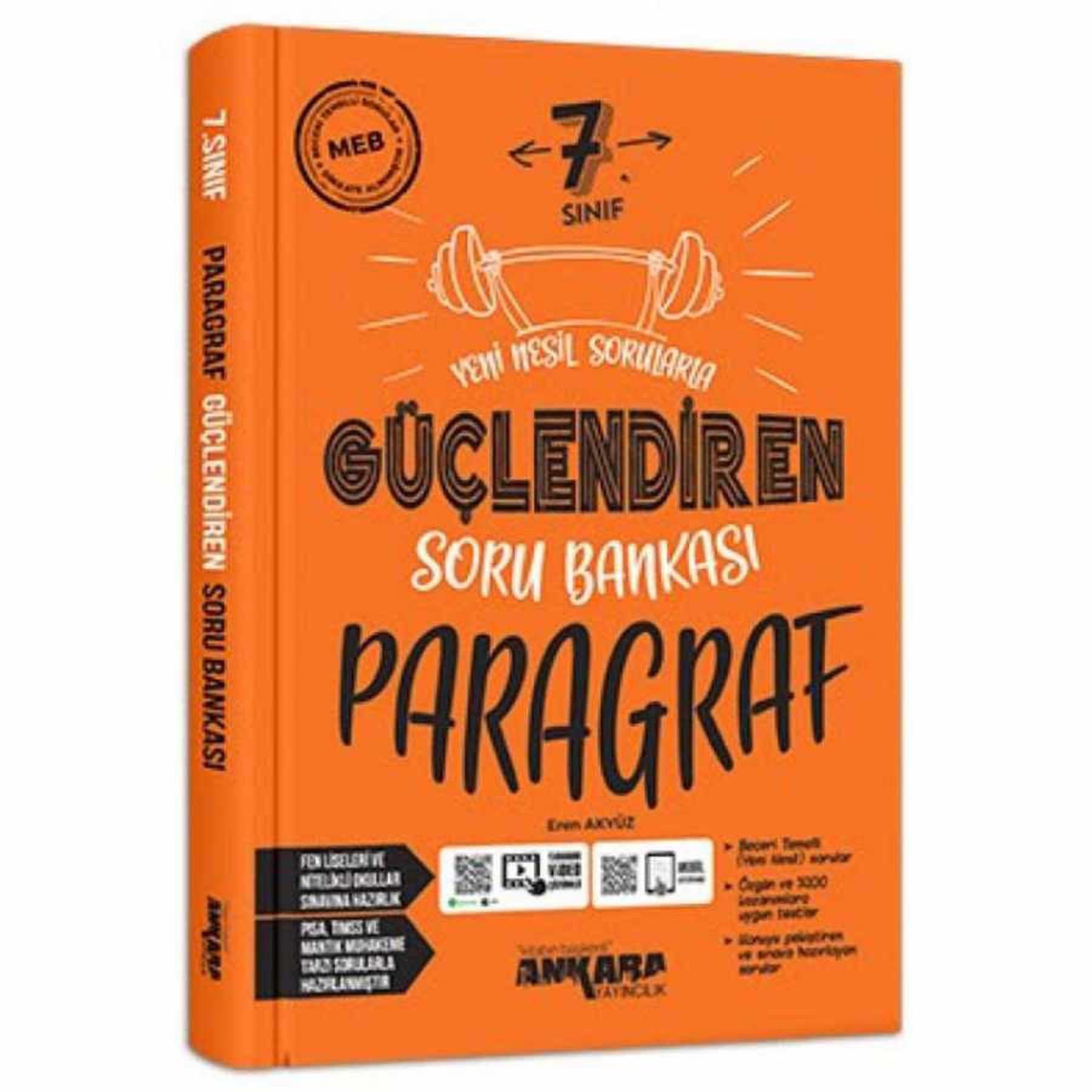 Ankara 7. Sınıf Güçlendiren Paragraf Soru Bankası