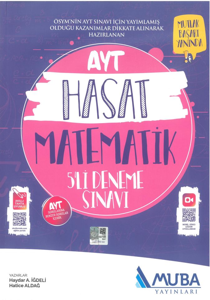 Muba Ayt Hasat Matematik 5Li Deneme Sınavı Evdekal