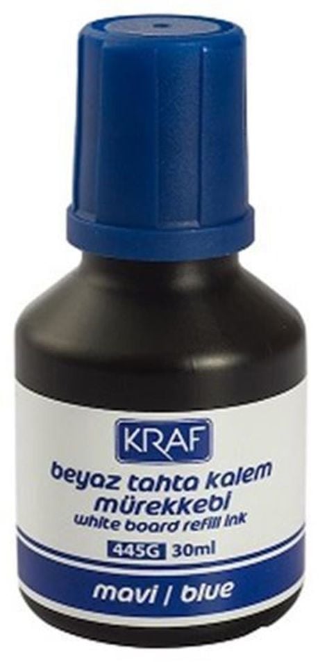 Kraf Beyaz Tahta Kalemi Mürekkebi Mavi 30ml 445g (1 adet)