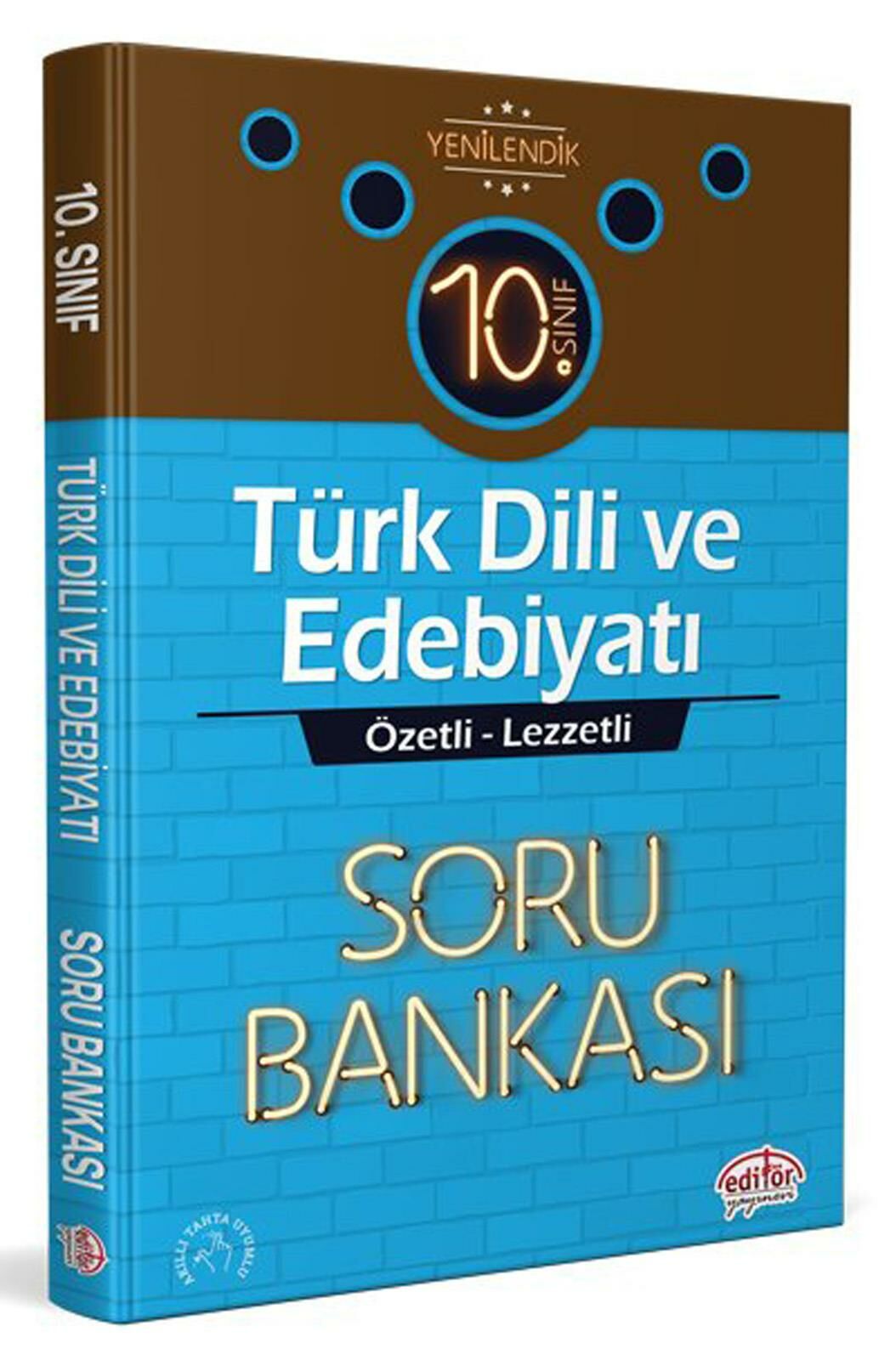 Editör 10.Sınıf Türk Dili ve Edebiyatı Lezzetli Soru Bankası 2022