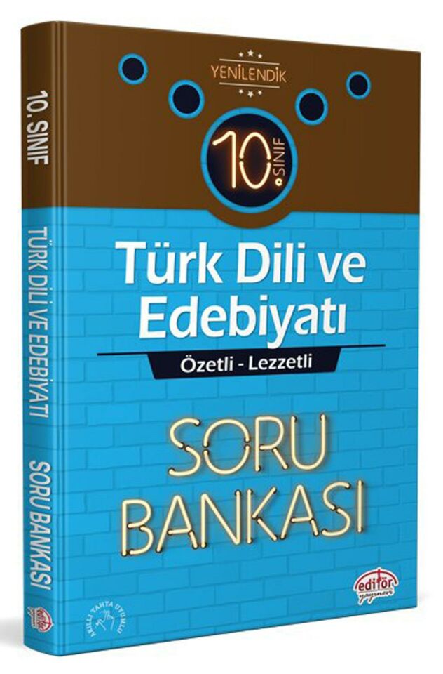 Editör 10.Sınıf Türk Dili ve Edebiyatı Lezzetli Soru Bankası 2022