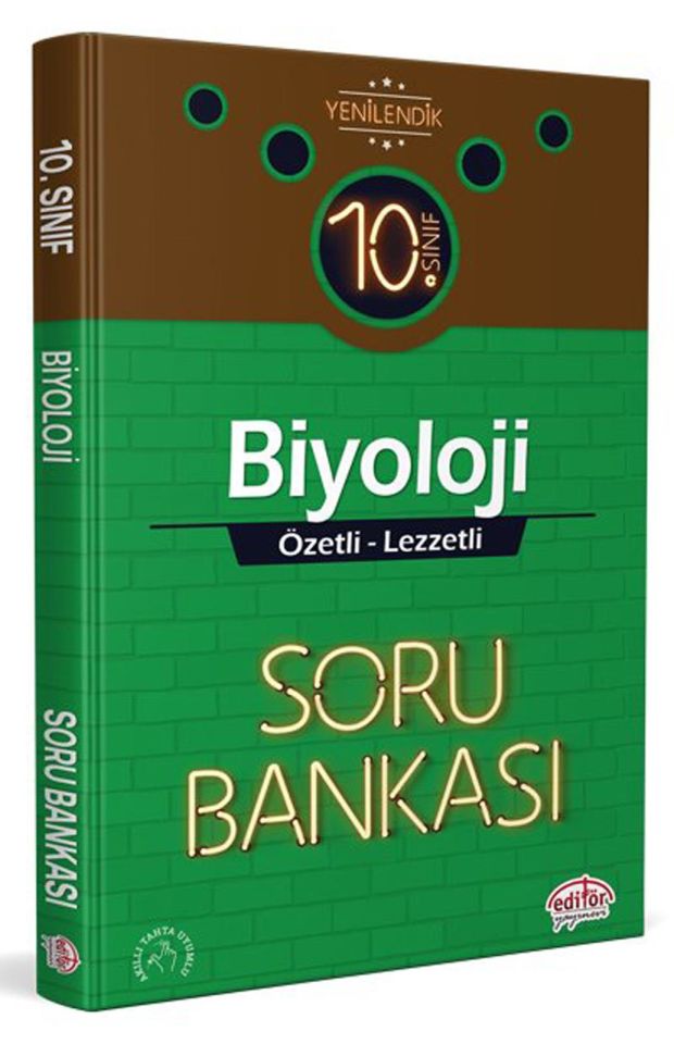 Editör 10.Sınıf Biyoloji Özetli Lezzetli Soru Bankası