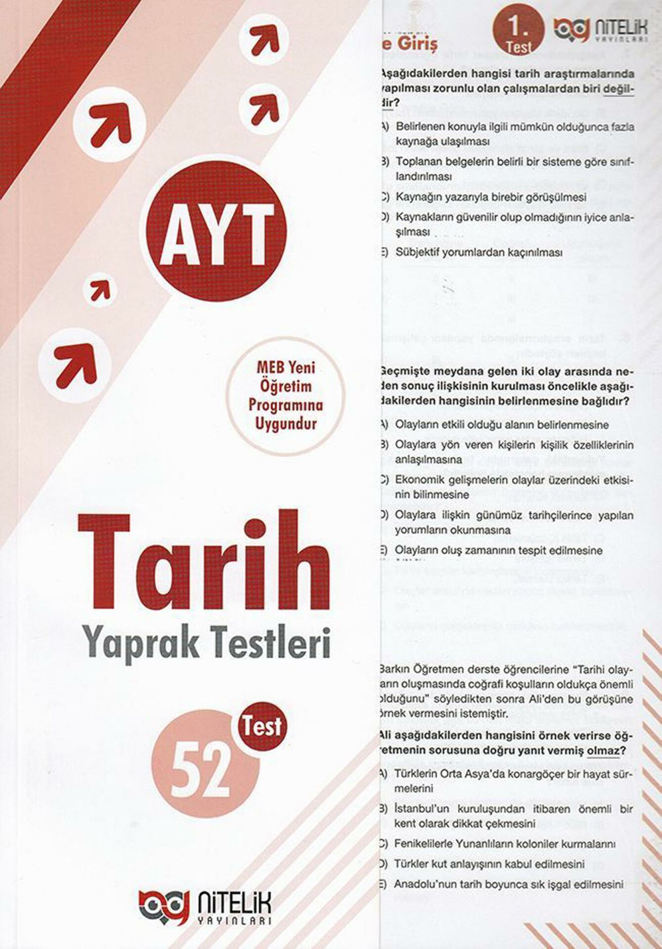 Nitelik AYT Tarih Yaprak Test