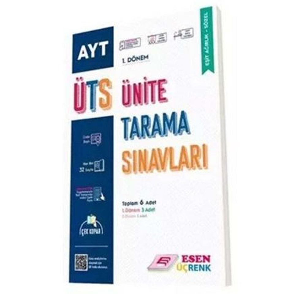 Esen AYT Eşit Ağırlık - Sözel Ünite Tarama Sınavları