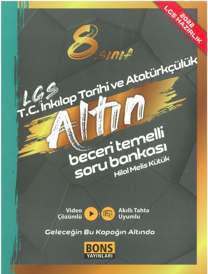 Bons Lgs 8.Sınıf Altın T.C. İnkılap Tarihi ve Atatürkçülük Beceri Temelli Soru Bankası