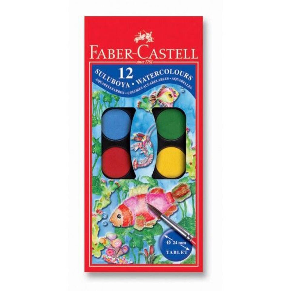 Faber Castell Suluboya 12Li Küçük 125011