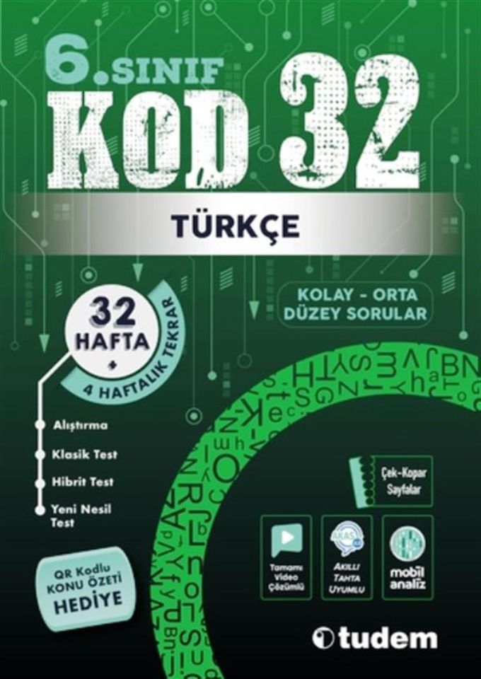 Tudem 6.Sınıf Türkçe Kod-32