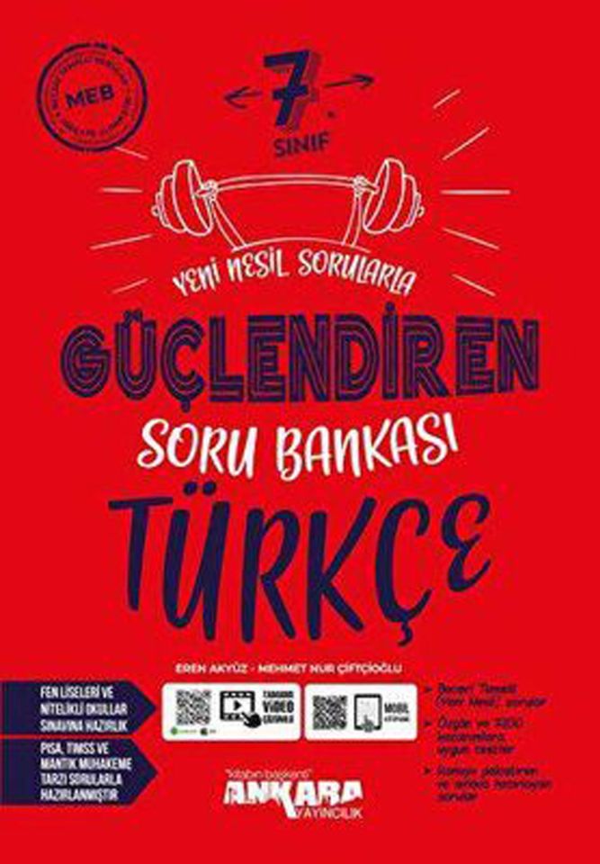 Ankara 7. Sınıf Türkçe Güçlendiren Soru Bankası