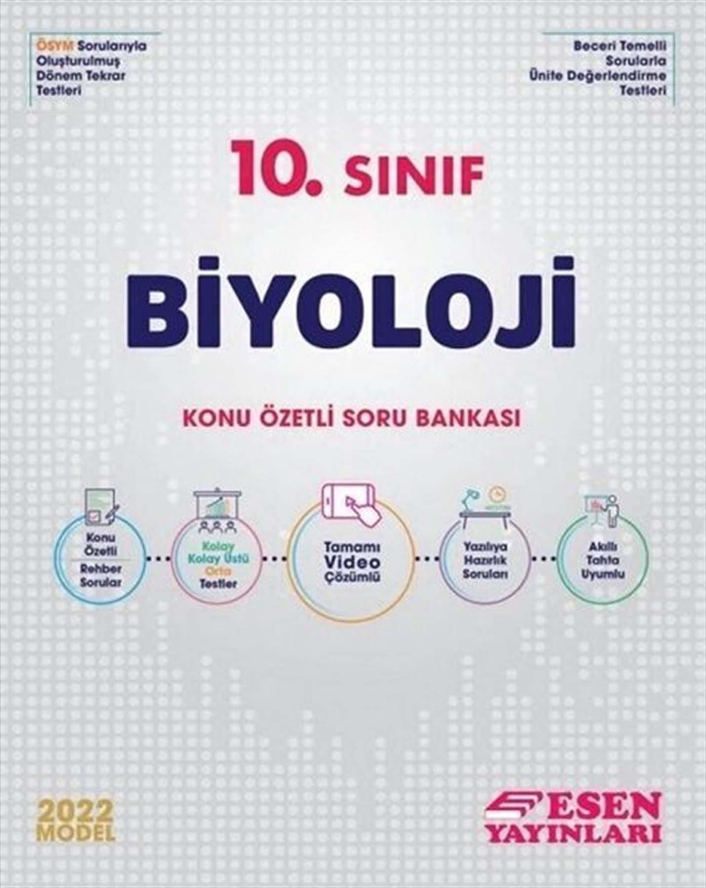 Esen 10.Sınıf Biyoloji Konu Özetli Soru Bankası