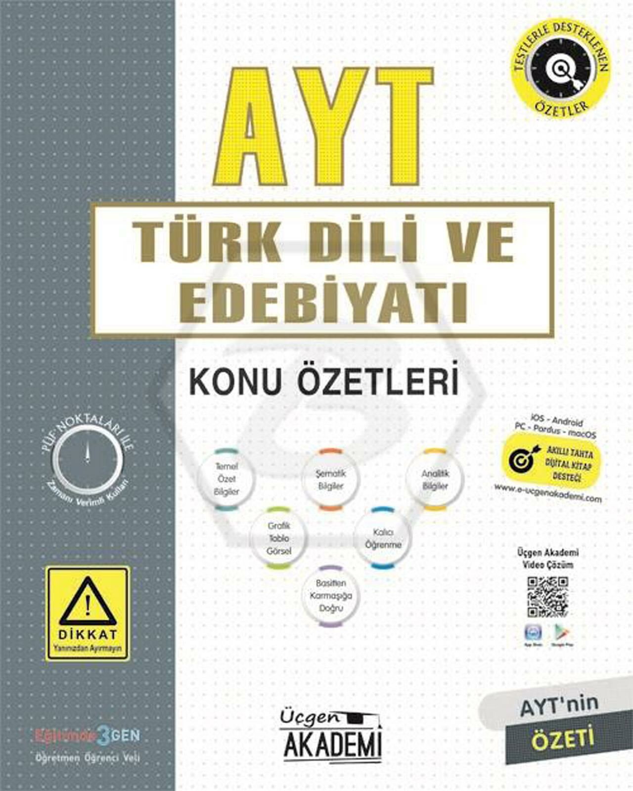 Üçgen AYT Türk Dili ve Edebiyatı Konu Özetleri