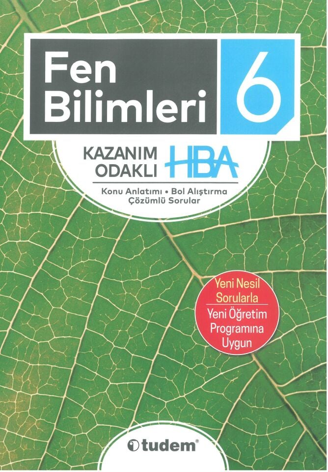 Tudem 6.Sınıf Fen Bilimleri Kazanım Odaklı Hba Yeni