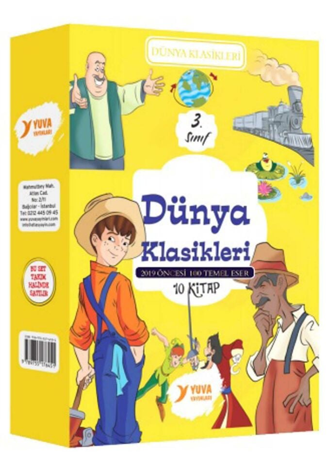 Yuva 3. Sınıf Dünya Klasikleri Serisi 10 Kitap Takım