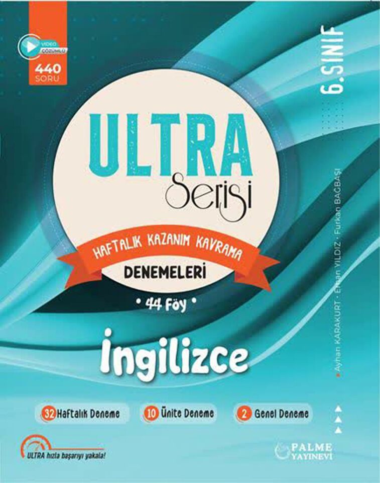 Palme 6.Sınıf Ultra Serisi İngilizce Denemeleri 44 Föy