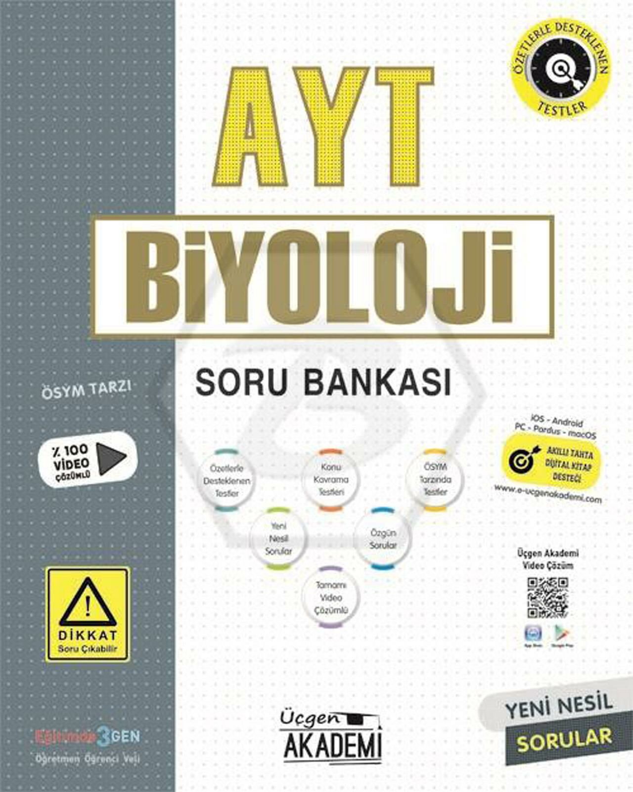 Üçgen AYT Biyoloji Soru Bankası