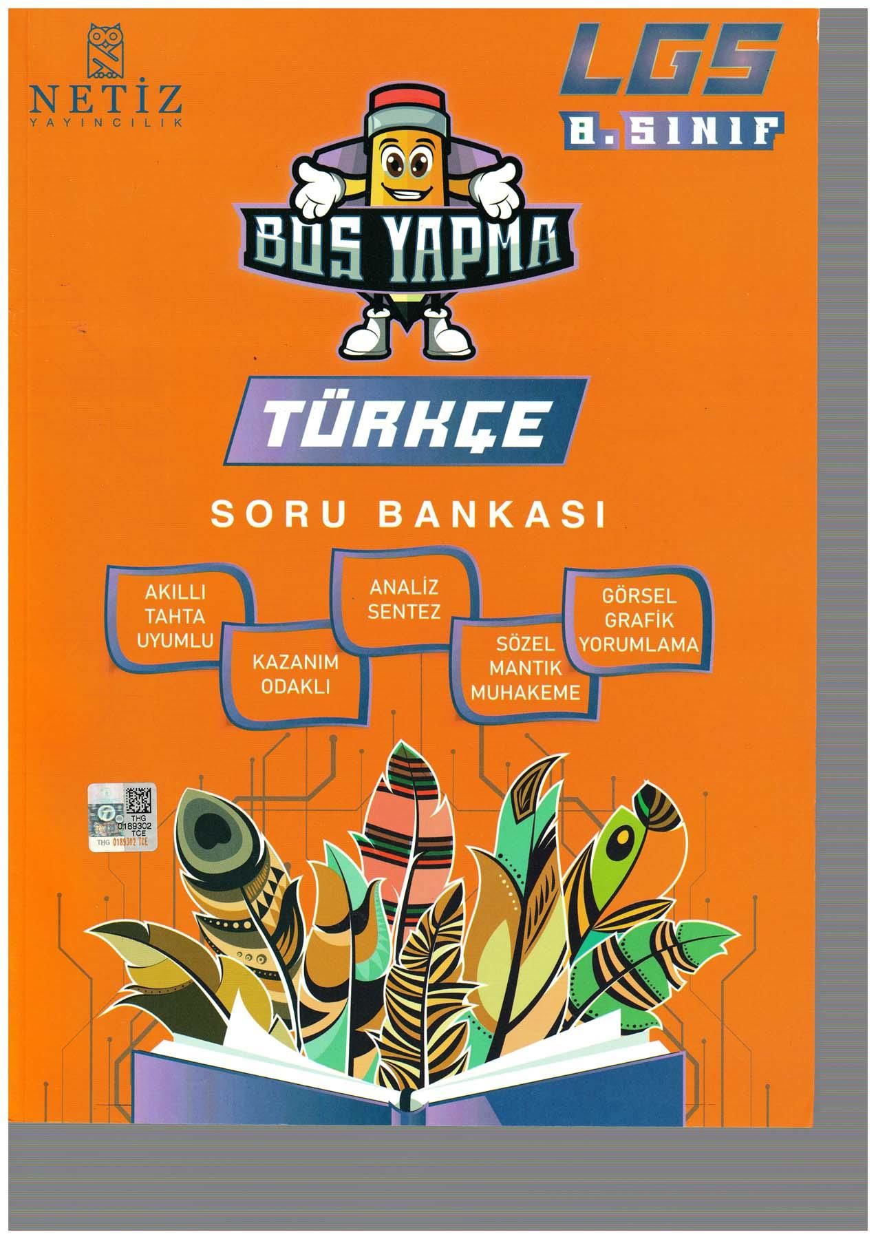 Netiz 8.Sınıf Boş Yapma Türkçe Soru Bankası