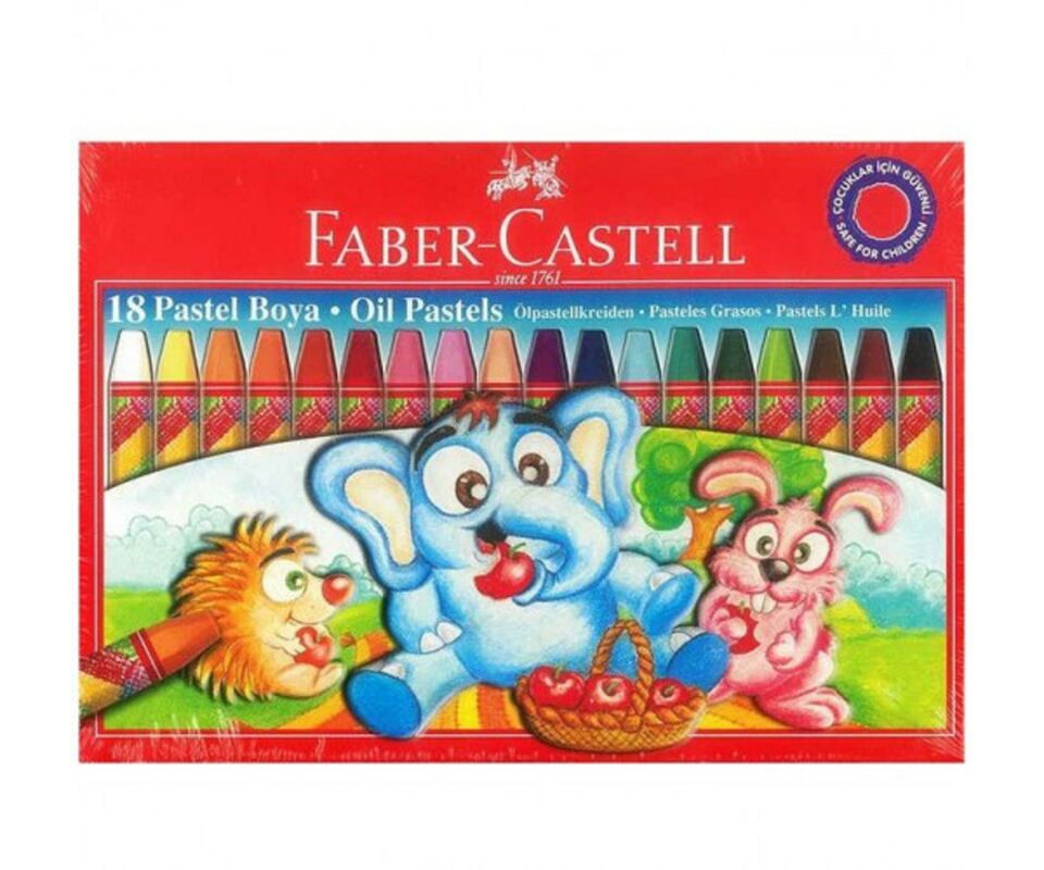 Faber Castell Pastel Boya 18 Renk Karton Kutu 125318 (1 adet)