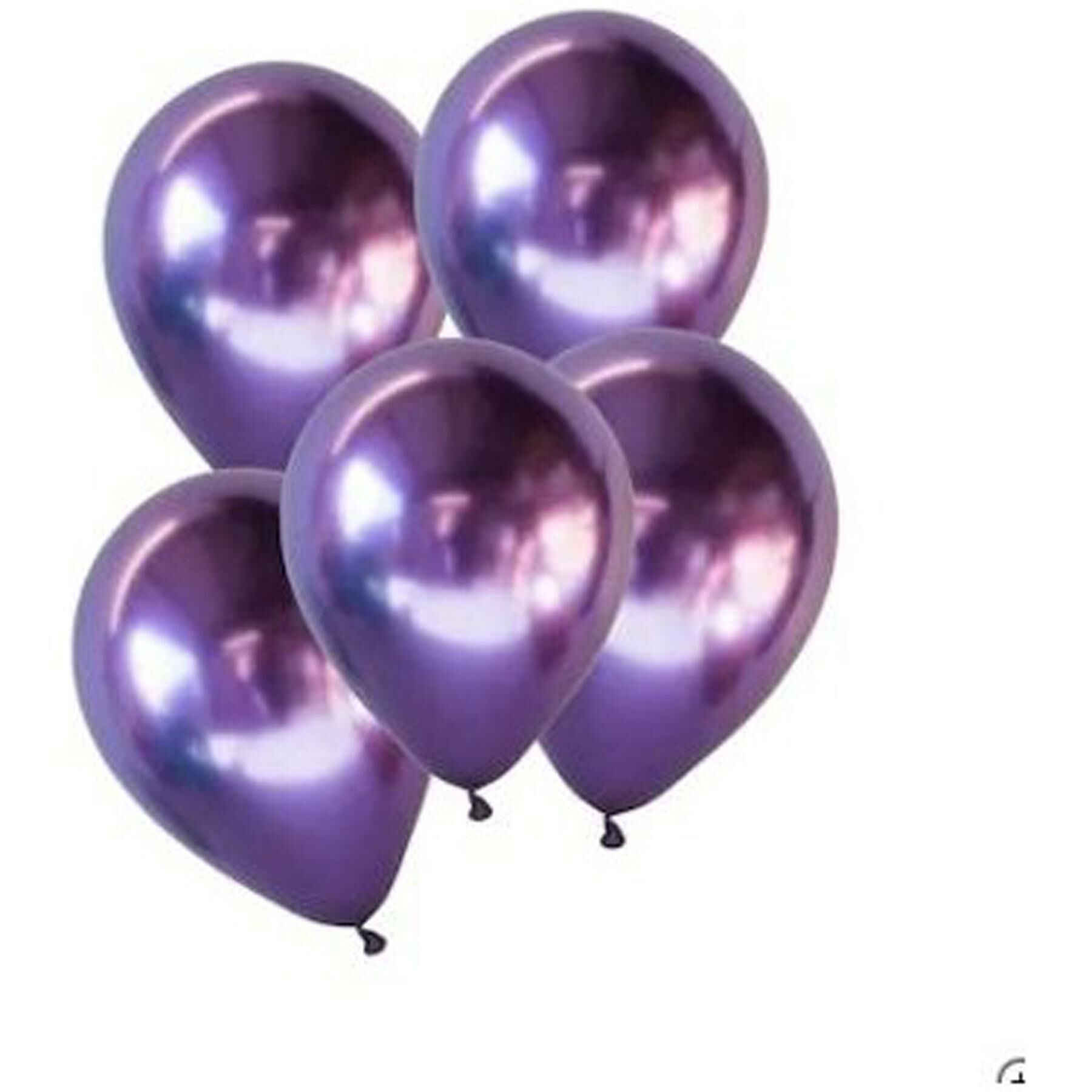 As Violet Metalik Balon 100lü (1 paket)