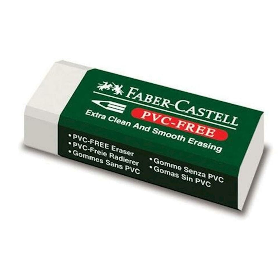 Faber Castell Silgi Beyaz Yeşil Bantlı 188520