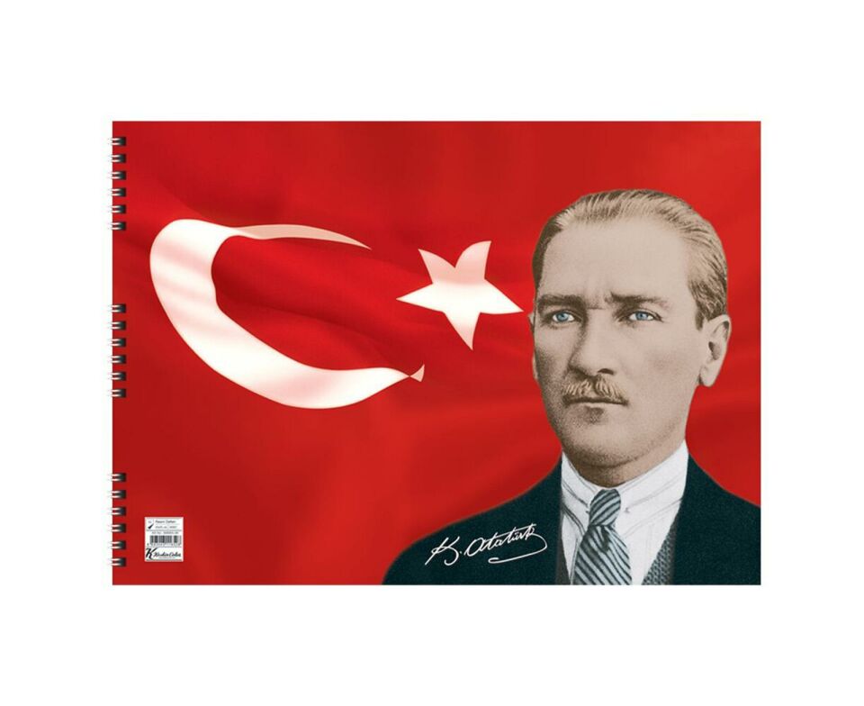 Keskin Atatürk 25*35 Spiralli 15 Yaprak Resim Defteri 308005 (1 adet)