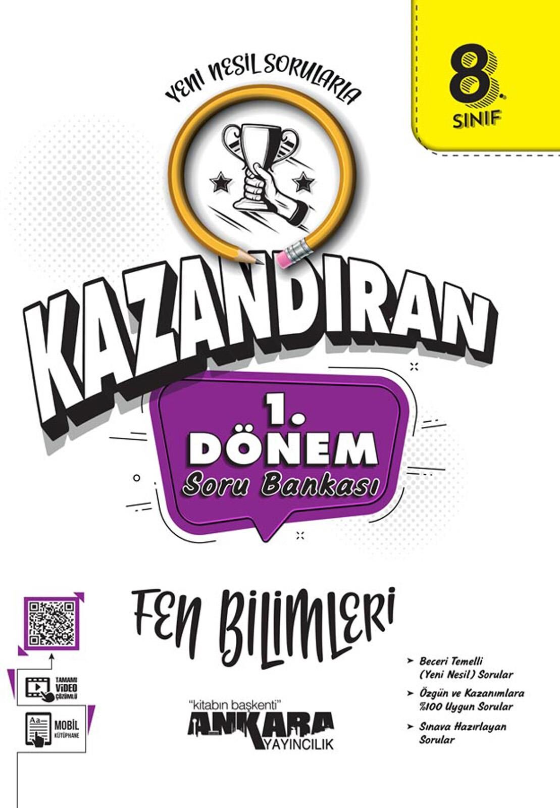 Ankara LGS Kazandıran 8.Sınıf 1.Dönem Fen Bilimleri Soru Bankası