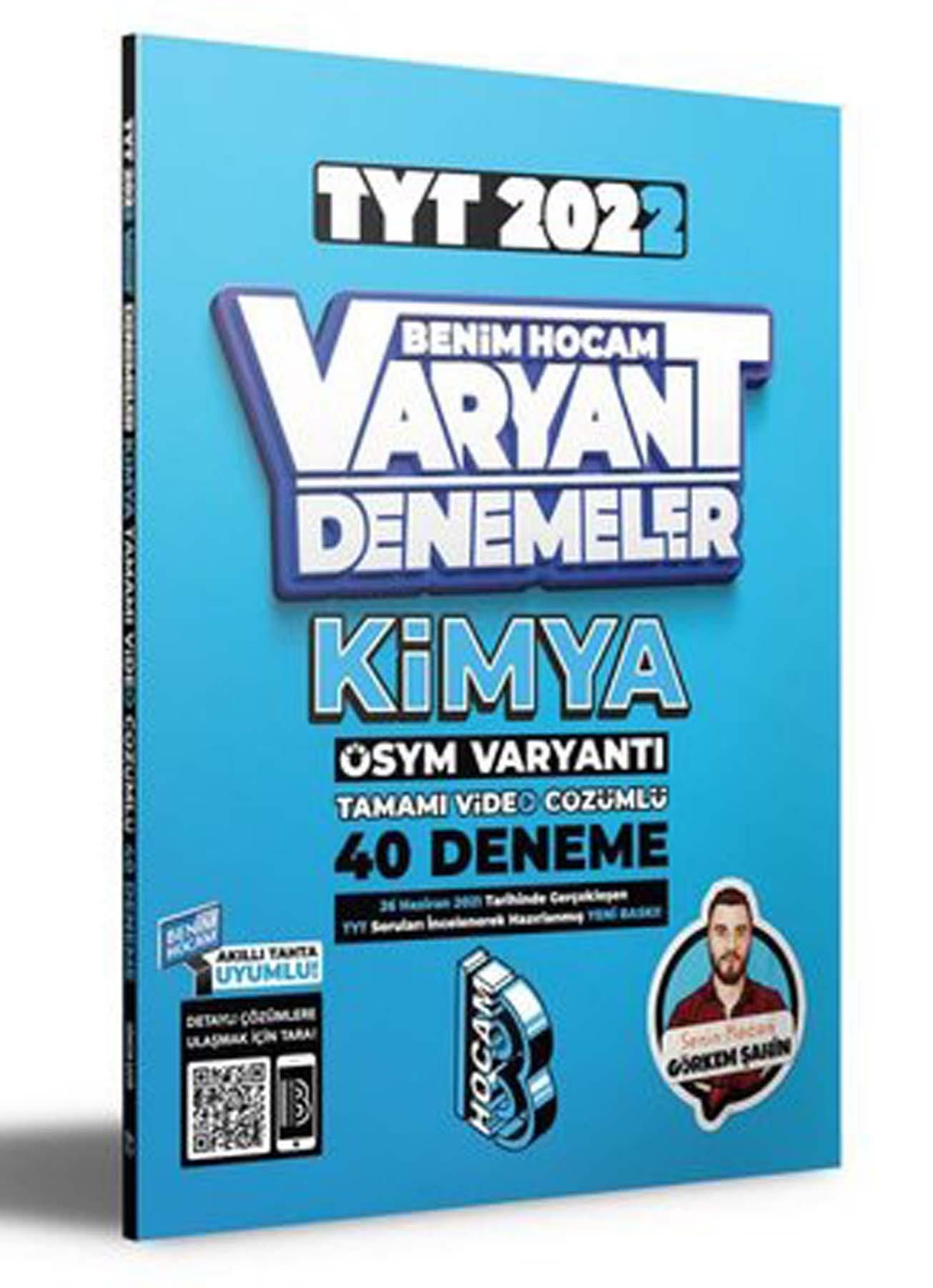 Benim Hocam Tyt Kimya Varyant 40 Deneme