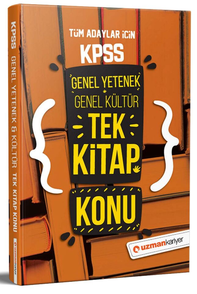 Uzman Kariyer KPSS Genel Yetenek Genel Kültür Tek Kitap Konu Anlatımlı