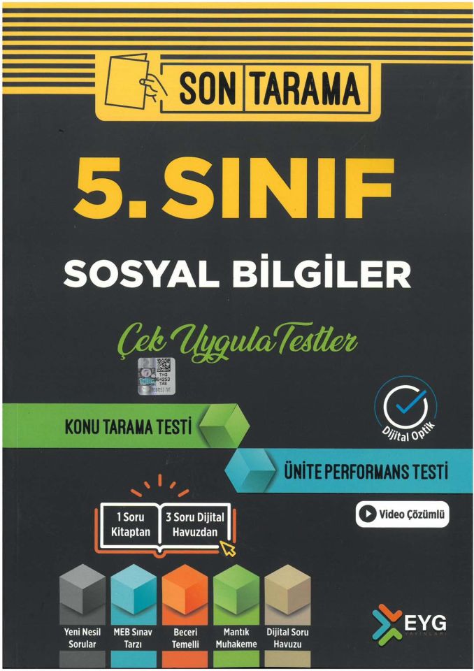 Eyg 5.Sınıf Sosyal Bilgiler Konu Tarama Testi