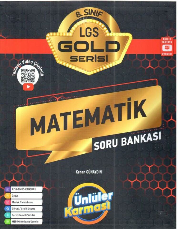Ünlüler 8.Sınıf Gold Matematik Soru Bankası