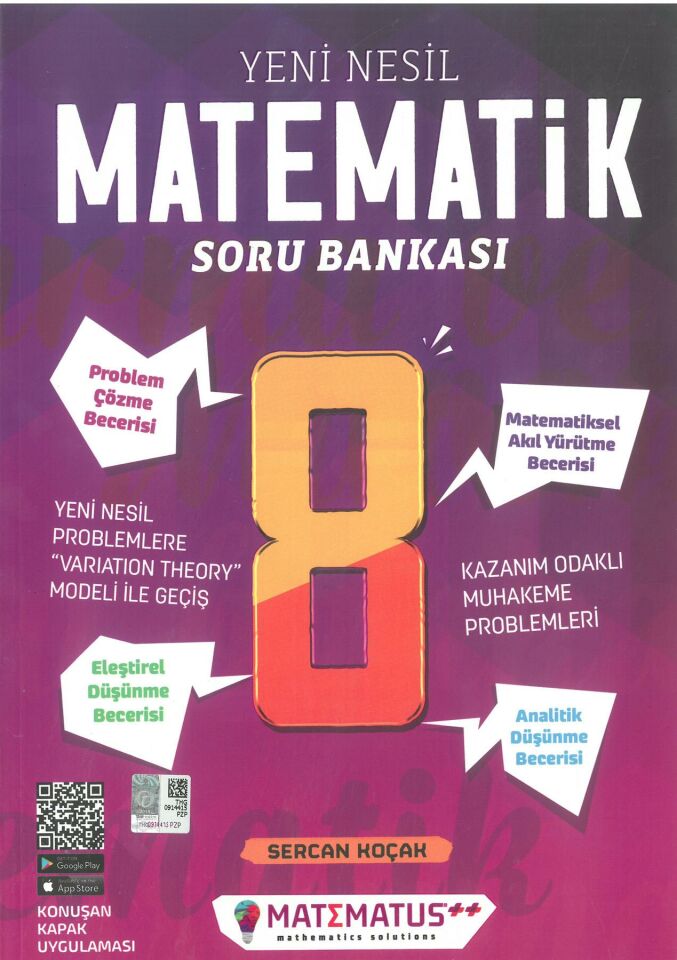 Matematus ++8 Sınıf Yeni Nesil Matematik Soru Bankası