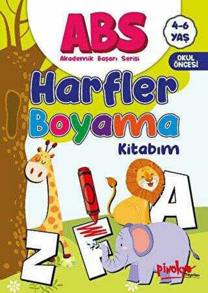 ABS Hafler Boyama 3-4 Yaş 32 Sayfa