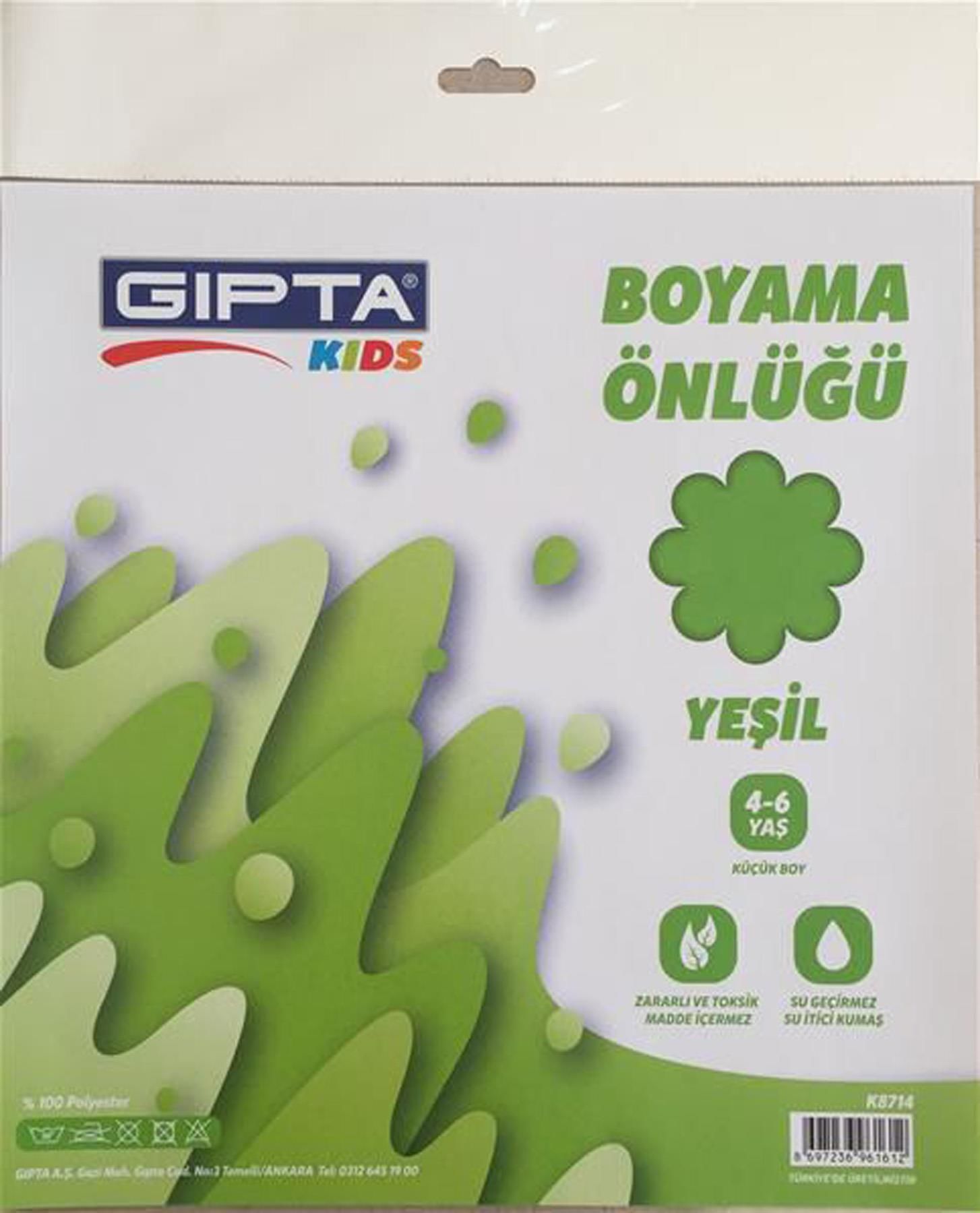 Gıpta Kıds Boyama Önlüğü 4-6 Yaş K8711